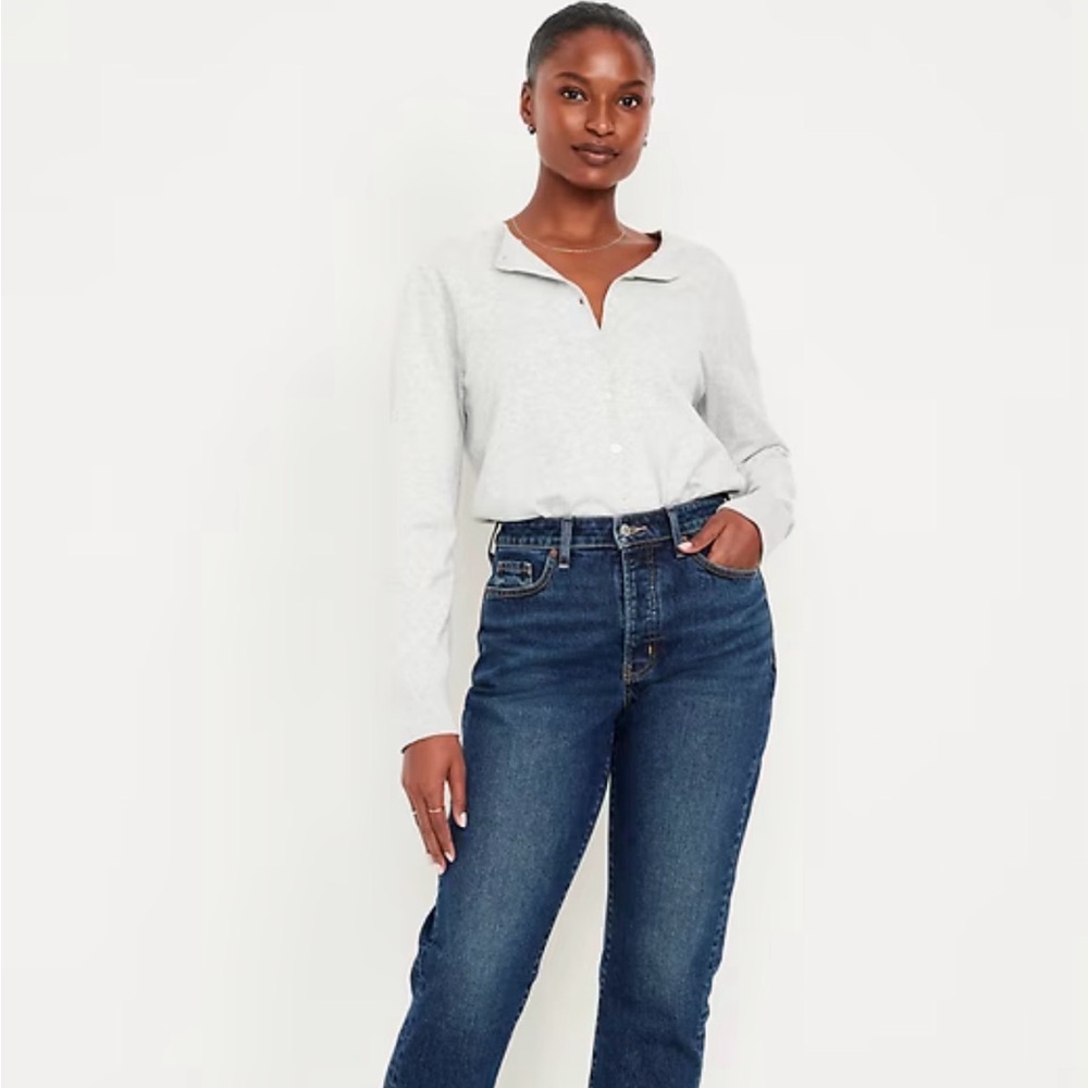 BRAND NEW WITH TAGS Old Navy Curvy High-Waisted OG Straight Ankle Jeans Size 8